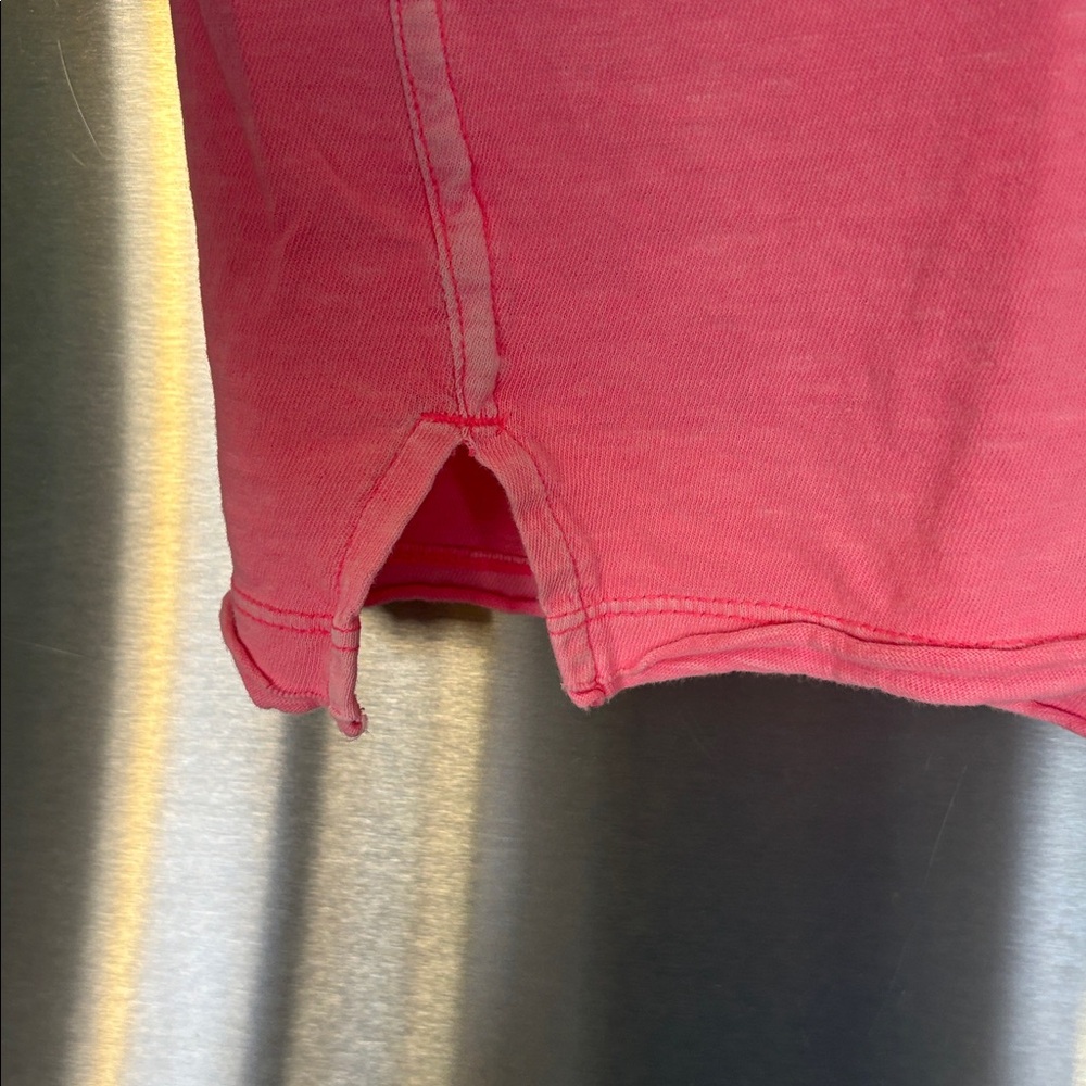 Aerie Bright Neon Pink Smiley Face Graphic Short Sleeve Oversized Tee - Picture 5 of 10